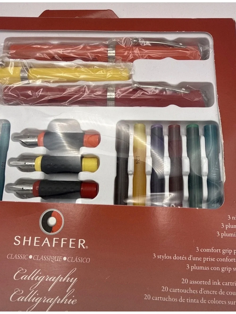 Sheaffer Classic Calligraphy Maxi Kit with 3 Pens, 20 Ink Cartridges, and 3 Nibs